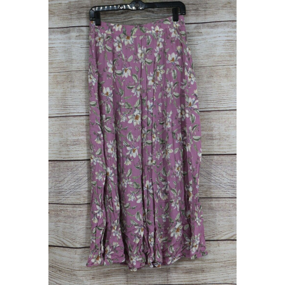 VINTAGE Ivy Collectibles Womens Size 9/10 Floral Skirt and Top Set Mauve Pink - Picture 5 of 11